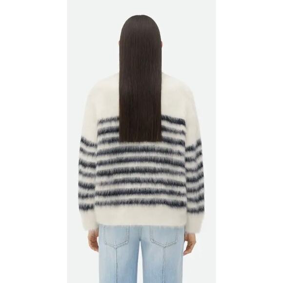 Bottega Veneta Striped Heavy Mariniere Mohair Sweater - Picture 9 of 11